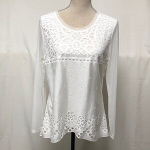 Ness Blouse with shear inserts
